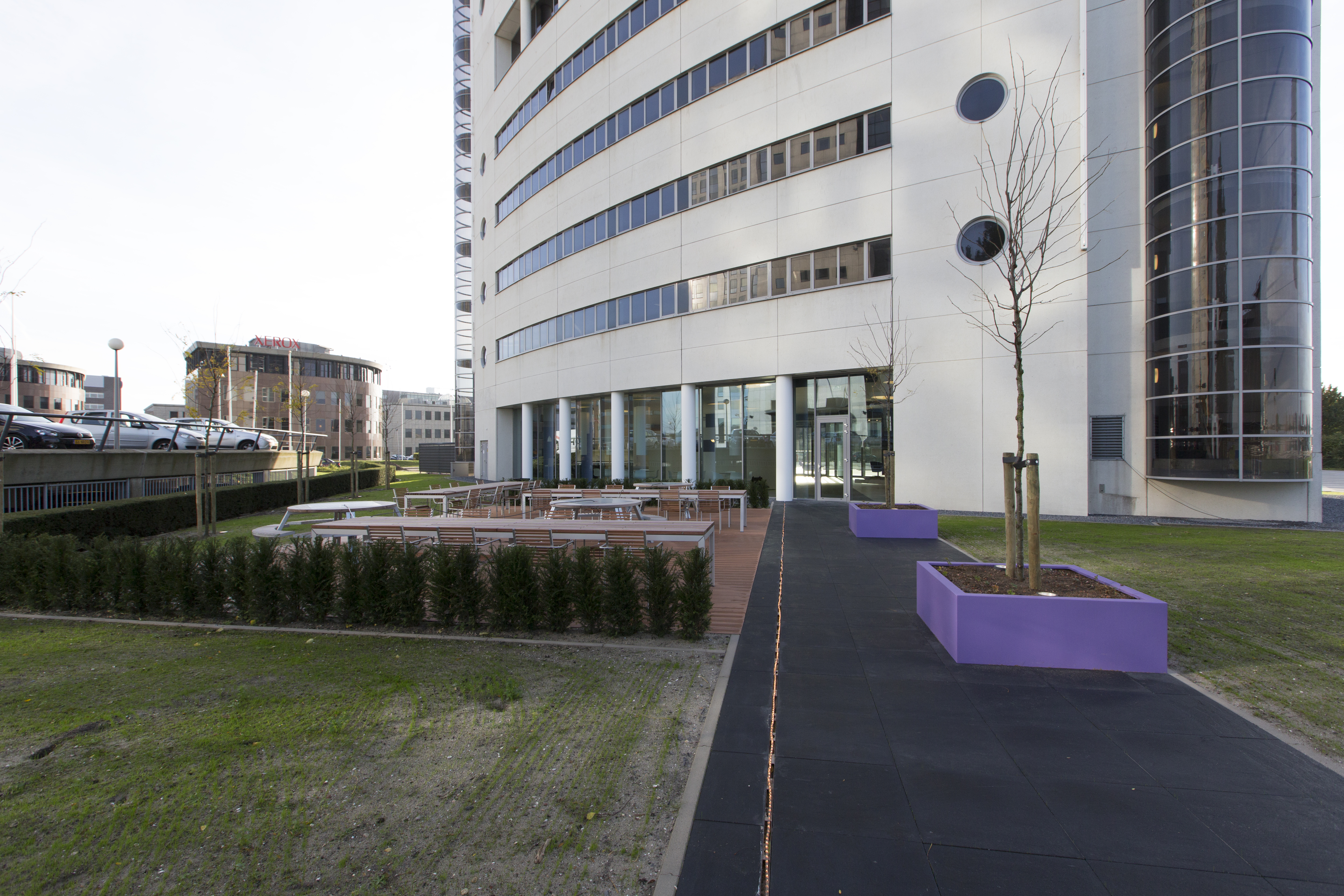 Elegant outdoor space with patio, perfect for premium outdoor tiles.