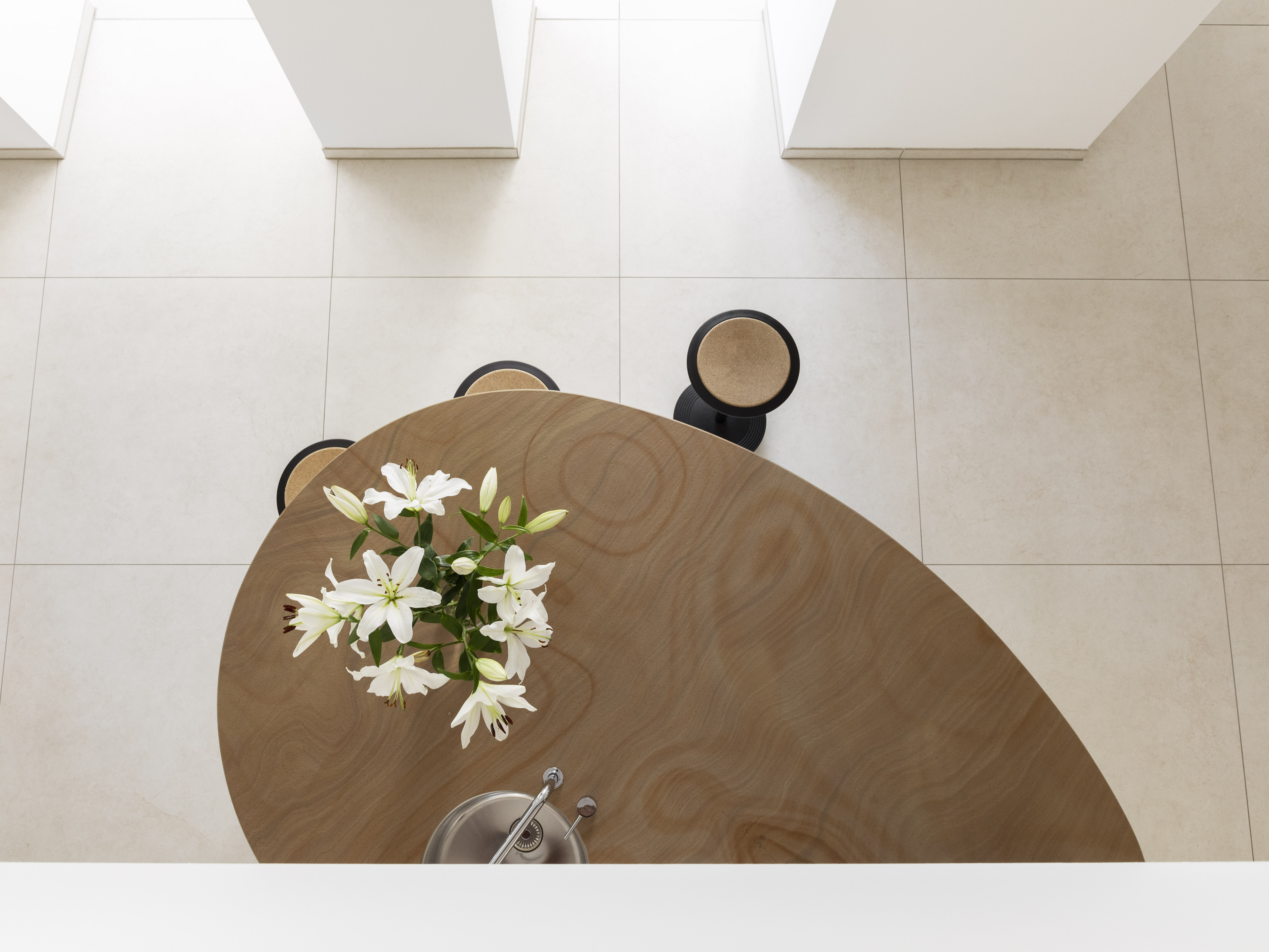 Elegant, light floor tiles for modern homes.