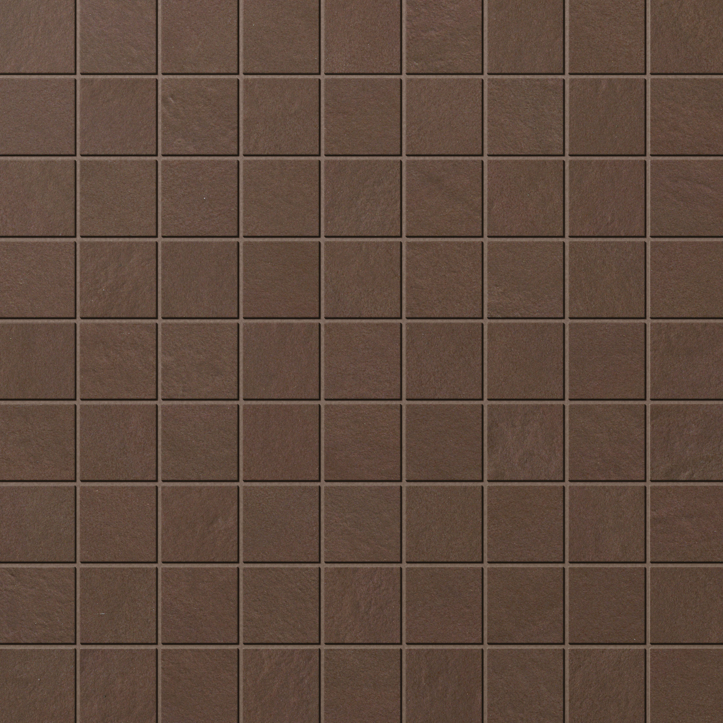 Matte brown tile with fine texture.