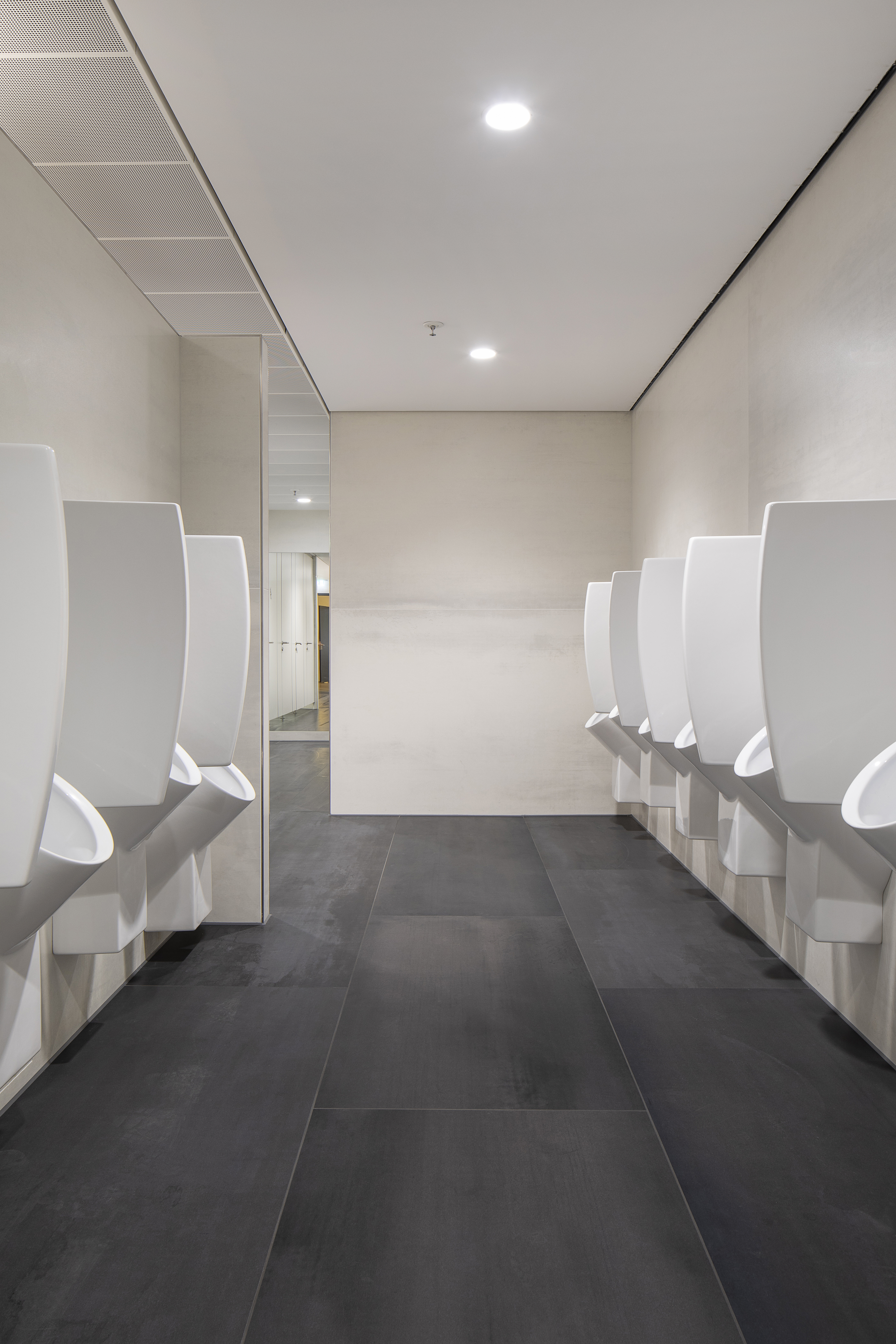 Premium anthracite bathroom tiles, perfect for high-traffic areas.