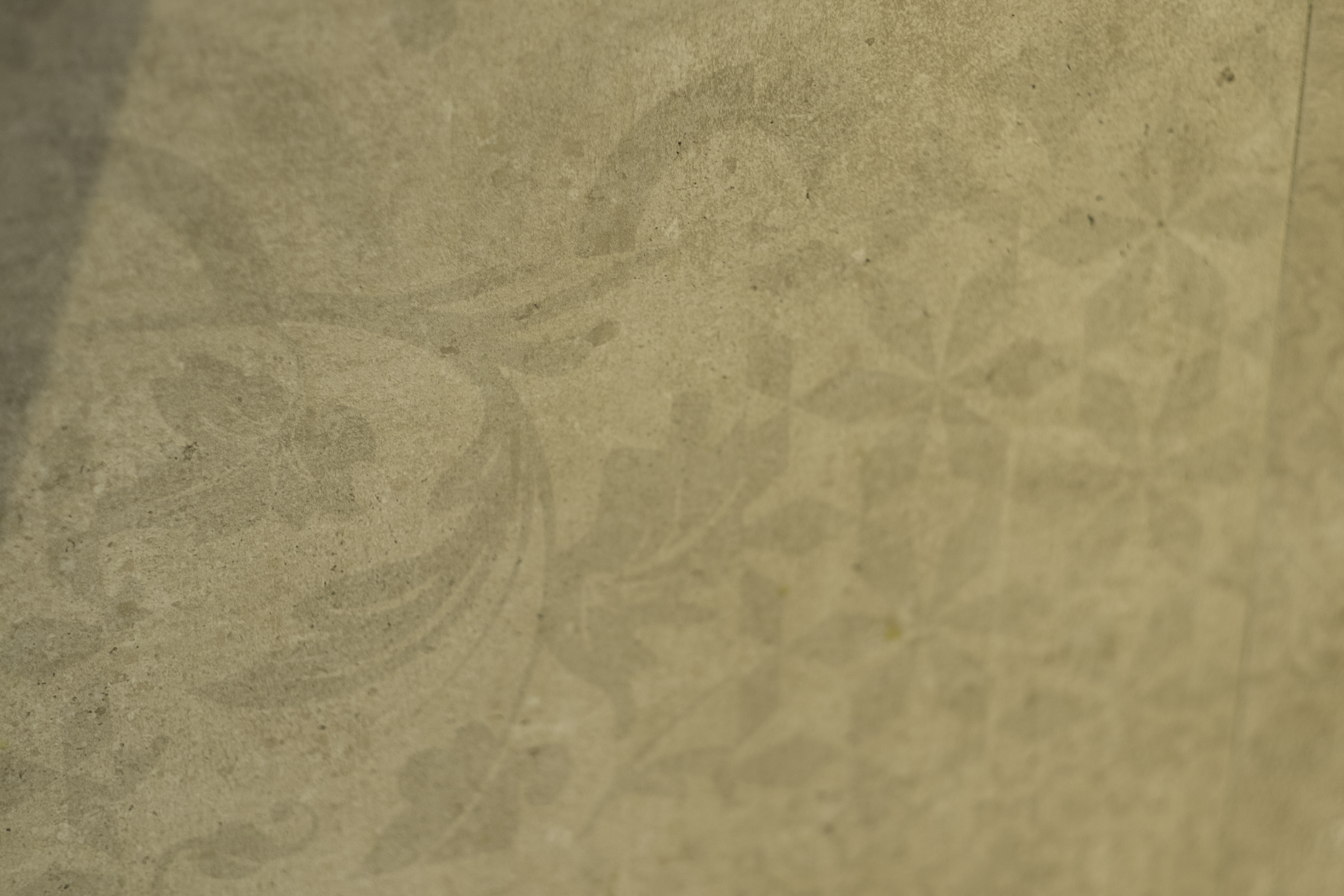 High-quality beige tile with delicate floral and geometric patterns.